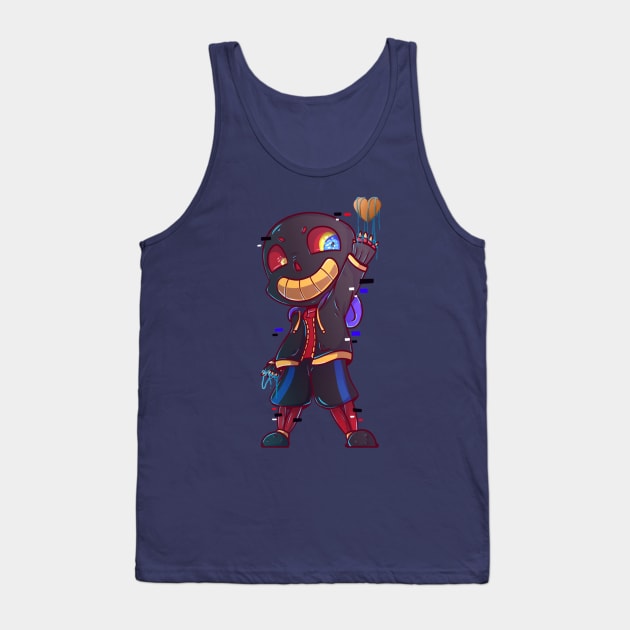 Chibi Error Sans - Undertale Tank Top by GirLys Art